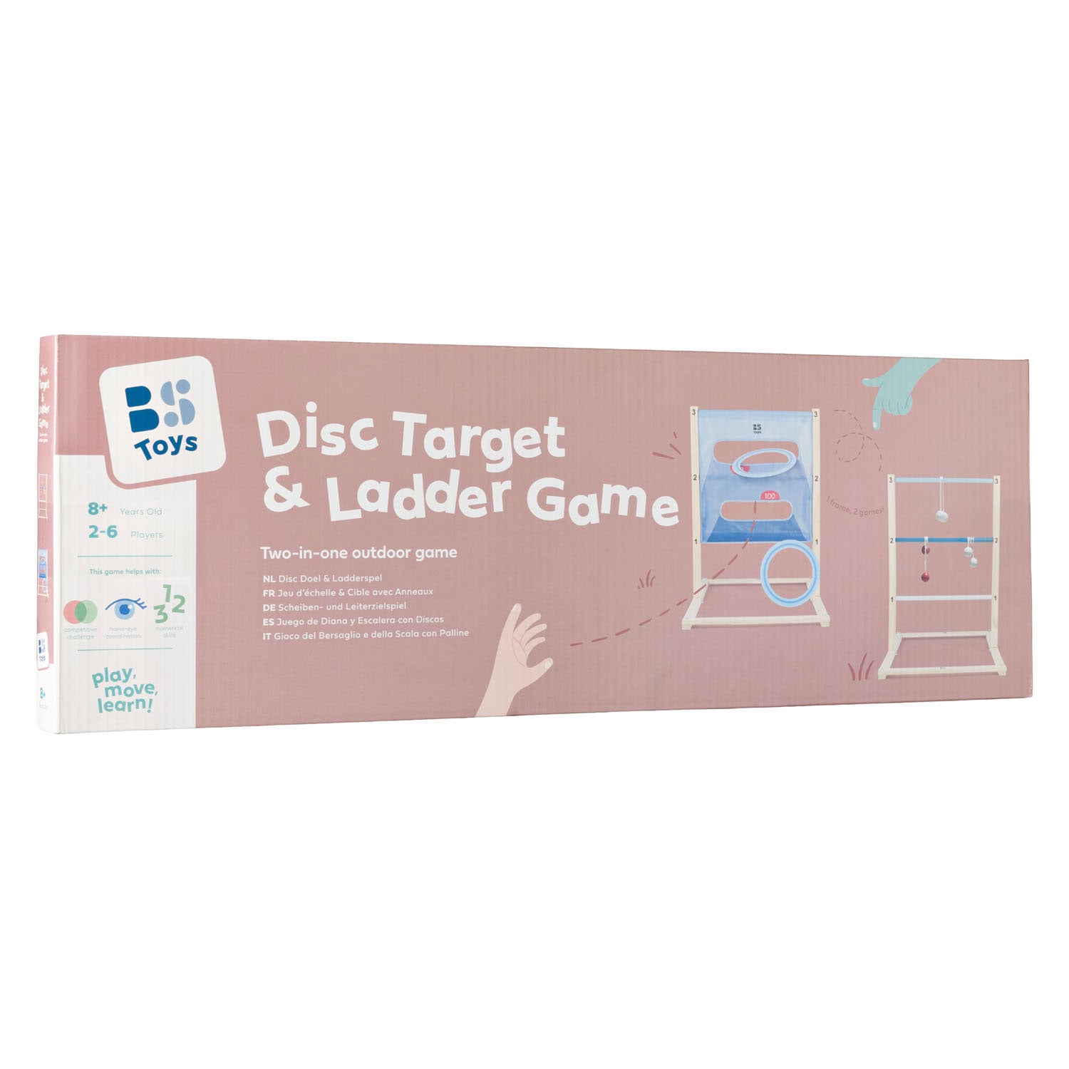 Bs Toys Disc Goal e gioco a scala 2 in 1