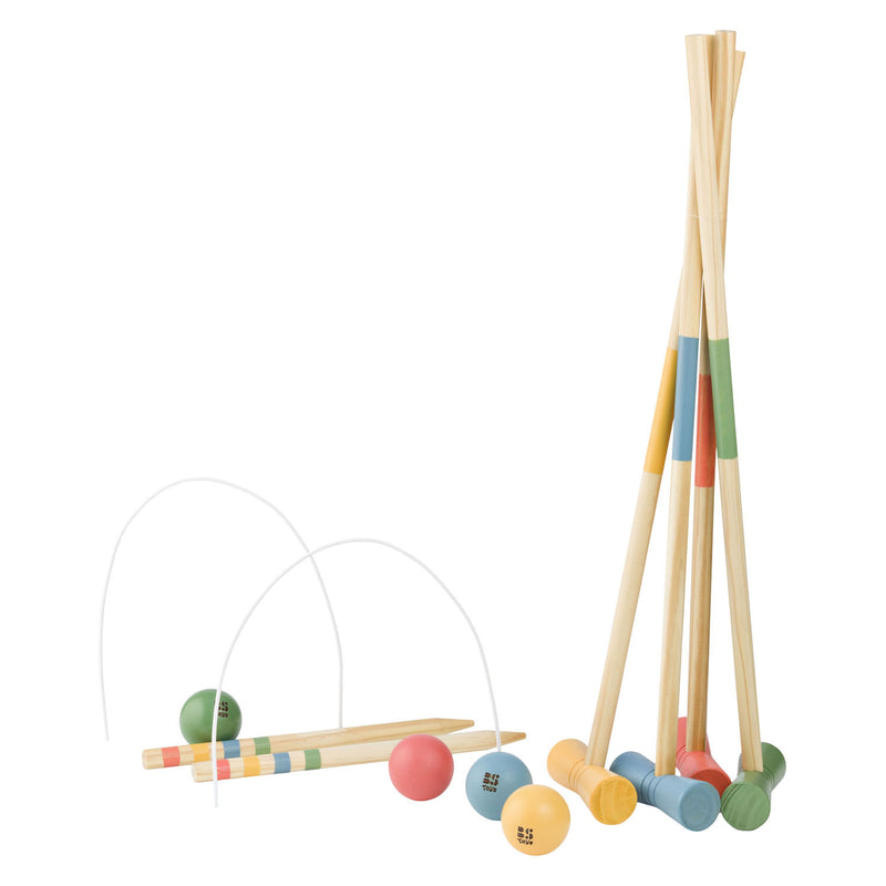 Bs toys houten croquet set