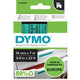 Label tape dymo d1 standard 19mm x 7m black on green