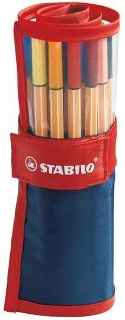 Stabilo point 88 - rotulador fino premium 0,4 mm - juego de rodillos - con 25 colores diferentes
