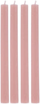 Set di 4 candele da cena Arti Casa - Durata 7 ore - Candele da tavolo - Rosa