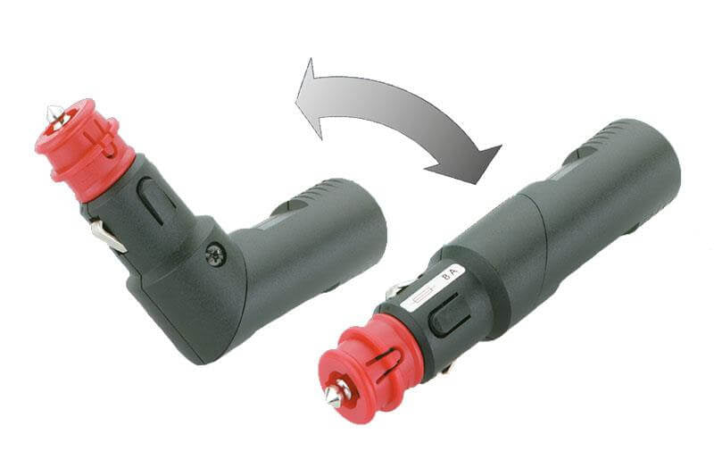12 volt uni-angle adjustable plug