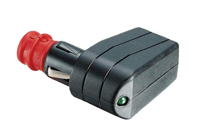 12 volt right angle plug uni