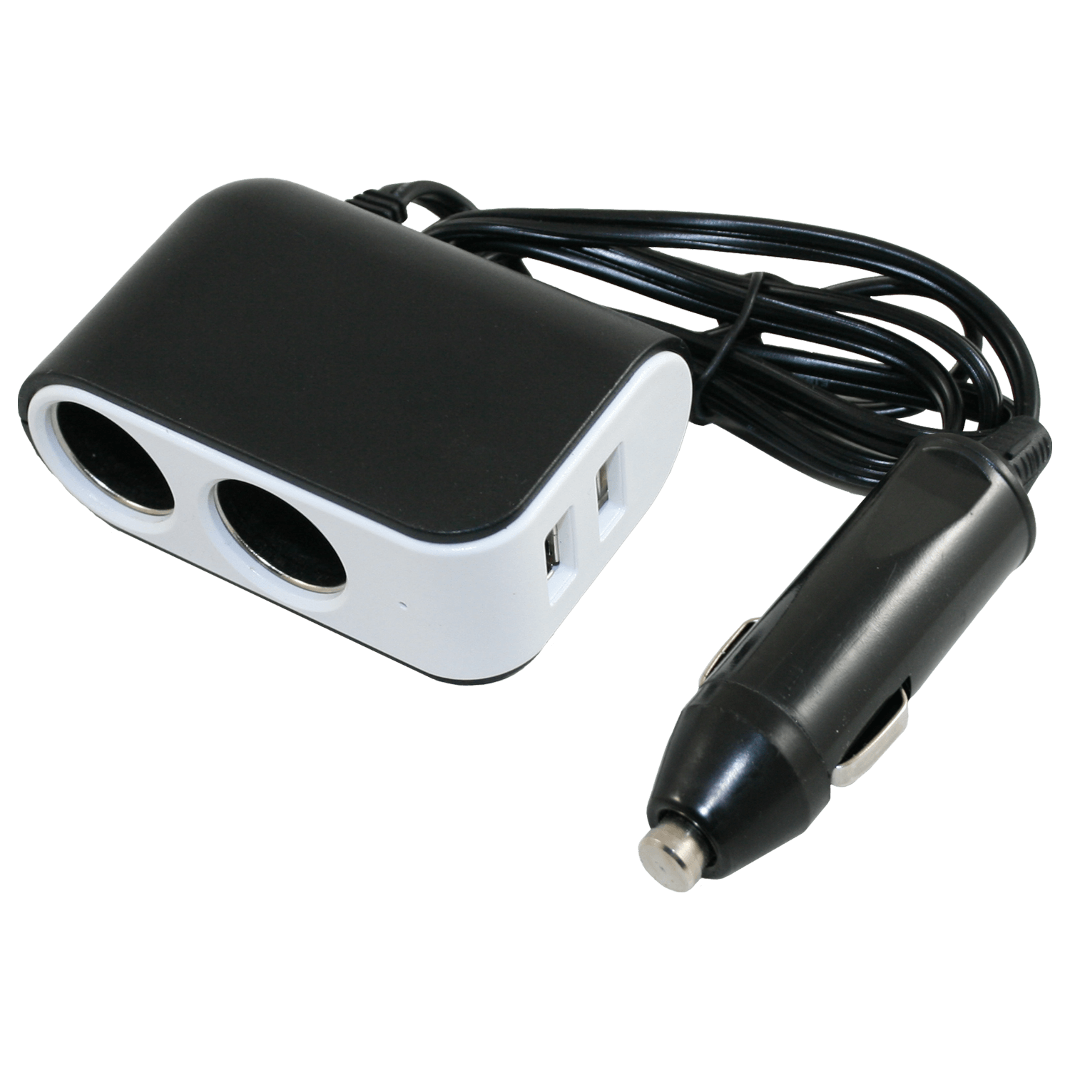 12v standard adapter to 2x uni socket and 2x usb-a