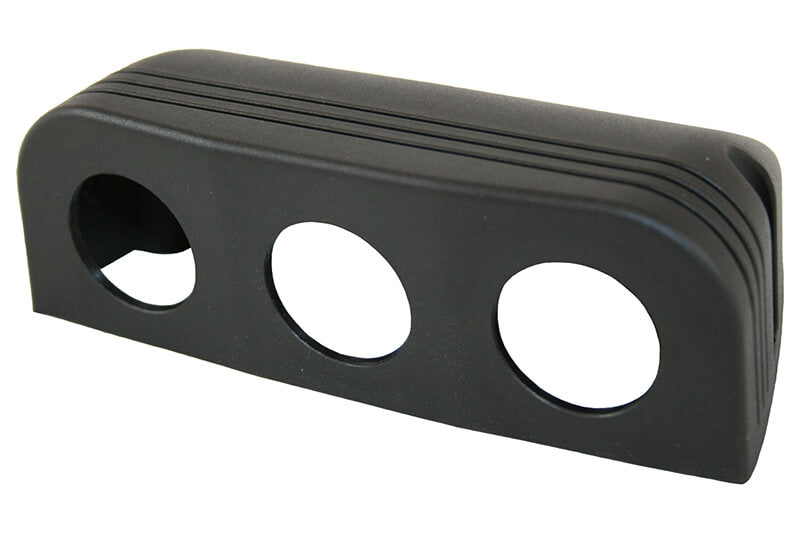 Cornice tripla da superficie Powerline nera