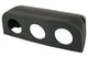 Cornice tripla da superficie Powerline nera