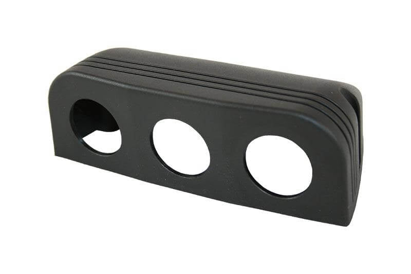 Cornice tripla da superficie Powerline nera