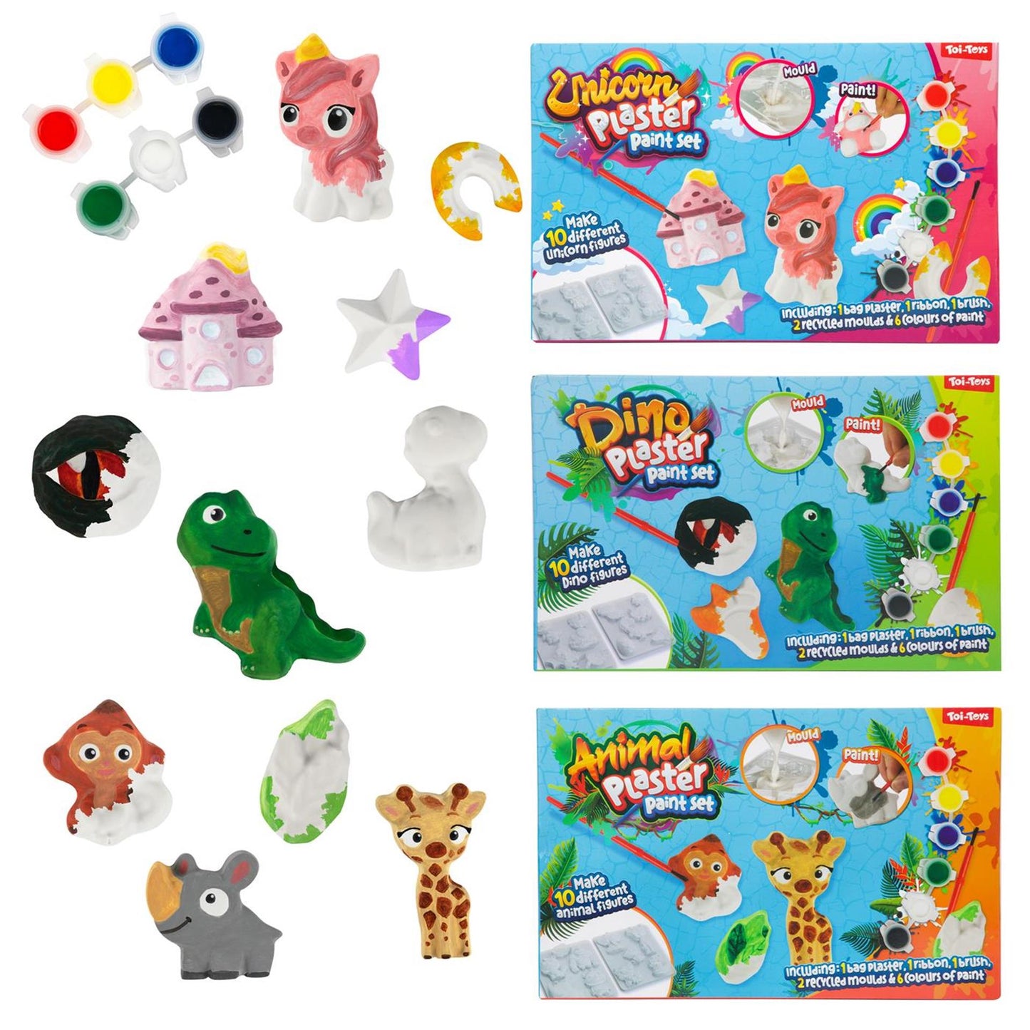 Toi-toys set escayola vida salvaje