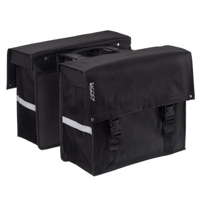 Bagoo Double Bicycle Bag Contenido negro bisonil 46L