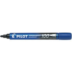 Rotulador permanente piloto 100 1mm punta redonda azul