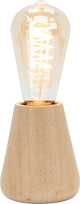 Eglo asby tafellamp - e27 - 10 cm - lichtbruin - hout