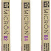 Sakura Pigma Micron Endui 3 Fineliners Black 02-04-08