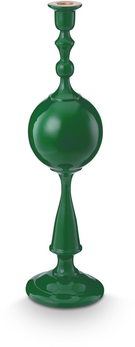 Pip studio kandelaar sphere - kaarsenhouder van metaal - groen - 44cm