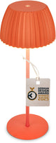 B.k.licht briloner champ - oplaadbare tafellamp - snoerloze lamp - met touch dimbaar - voor binnen en buiten - german design award winner 2025 - oranje - ø14,5 x 36,5 cm