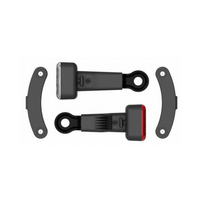 Illuminazione per biciclette AMS Costante in acciaio rosso bianco 4 feste