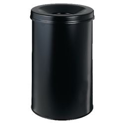 Prullenbak atlanta 49.2x31.5cm 30.9litres brandblusdeksel zwart