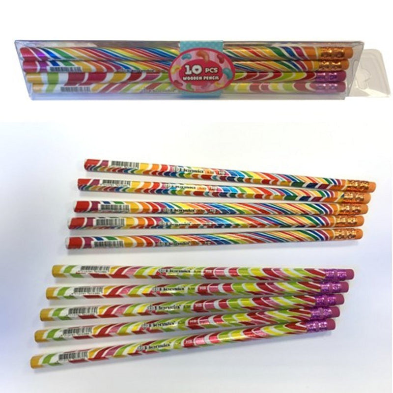 Simplemente para niños simplemente para lápiz HB con chicle 10 piezas