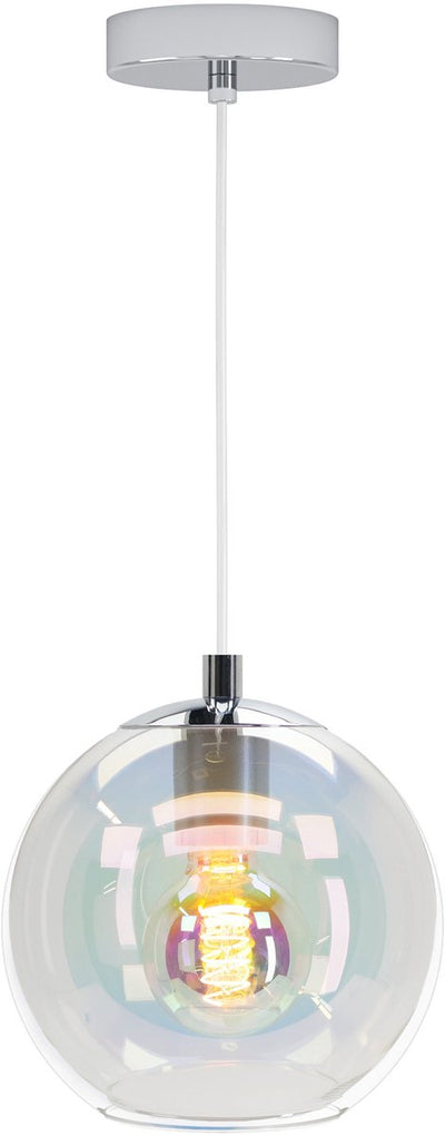 Eglo ariscani 2 hanglamp - e27 - ø 20 cm - chroom gekleurd glas