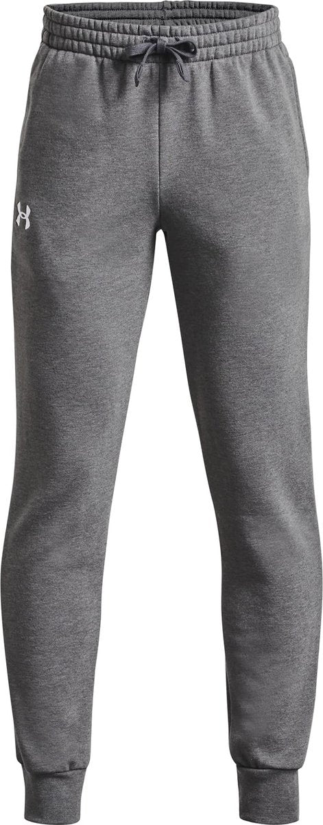 Under Armour UA Rival Fleece Joggers-Gris Pantalones deportivos para niños - Castlerock Light Heather - Blanco