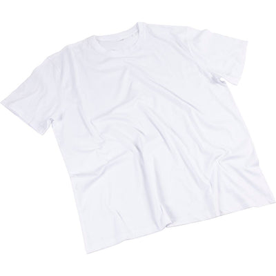 Camisetas de la empresa Creativ, anchura: 59 cm, talla x-large, cuello redondo, 145 gr, blanco, 1 unidad