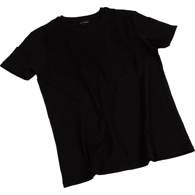 Camisetas de la empresa Creativ, A: 48 cm, talla pequeña, cuello redondo, 145 gr, negro, 1 unidad