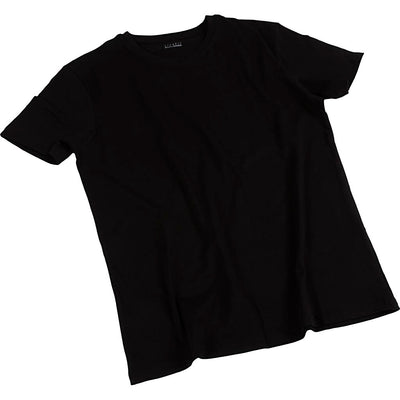 Camisetas de la empresa Creativ, anchura: 52 cm, talla mediana, cuello redondo, 145 gr, negro, 1 unidad