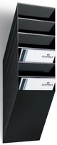 Durable flexiboxx folderhouder. muurbevestiging. 6 compartimenten. a4. zwart
