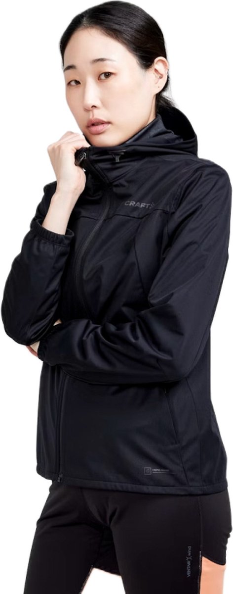 Craft adv essence hydro jacket w dames sportvest - zwart
