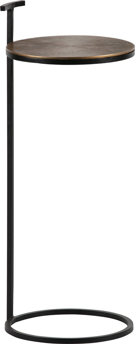 Woood position bijzettafel - metaal - antique brass - 64x26x26
