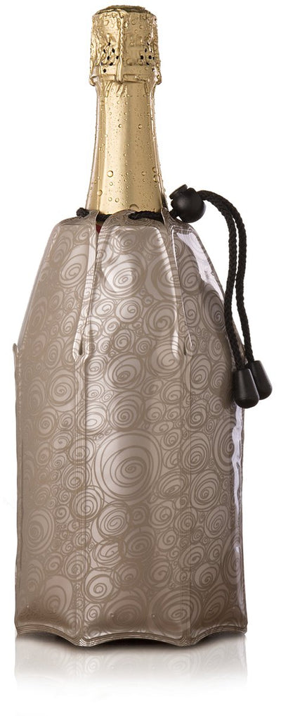 Vacuvin vacu vin active cooler champagne cooler platinum – flexible champagne cooler – cools in 5 minutes – reusable
