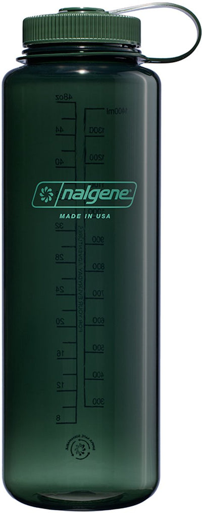 Nalgene - bottiglia a bocca larga - borraccia - bottiglia d'acqua - a prova di perdite - 1500 ml - senza BPA - sostegno - giada
