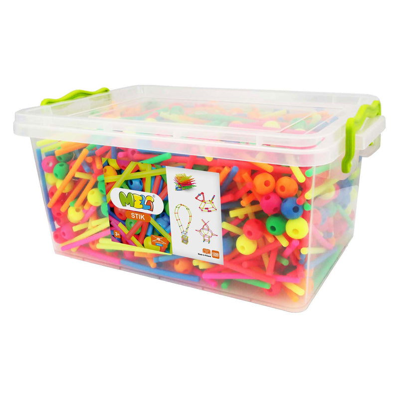 Set da costruzione Meli stik neon, 1200 pz.