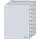 Pestañas canguro pp g100cm a4 120 micras gris serie 4 1-100 23 agujeros impresos