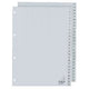 Pestañas kangaro pp g452c a4 120 micras gris 2 serie 1-52 4 agujeros impreso