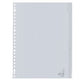 Tabs Kangaro G412FM PP A4 120 micron grigio 12 pezzi 23 fori finestrati stampati