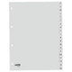 Alfabetische tabbladen hetzel 252404 grijs pp (polypropeen)