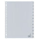Tabbladen kangaro pp pvc g412cm a4 120 micron grijs 12-delig 23-gaats bedrukt