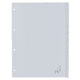Pestañas kangaro g410f pp a4 120 micras gris 10 piezas ventana de 4 orificios