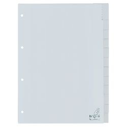 Tabs Kangaro G412F PP A4 120 micras gris 12 piezas 4 agujeros impresos