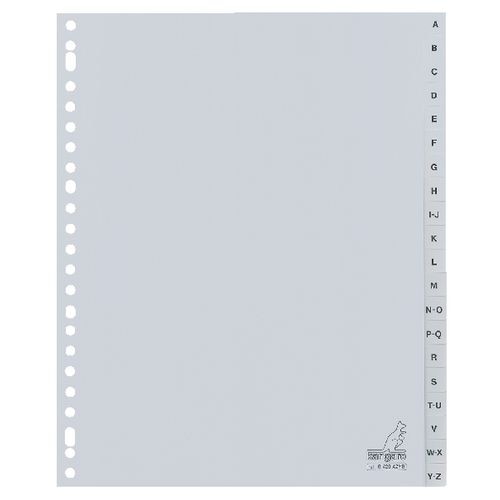 Schede a4 23 anelli a-z plastica