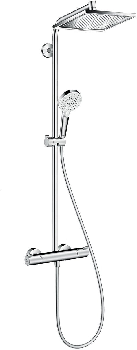 Hansgrohe crometta e - showerpipe - 240mm - 1 función de chorro - cromo - con termostato