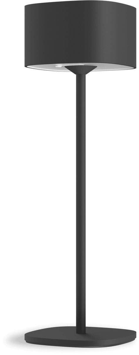 Lampada da tavolo ricaricabile Calex serino - wireless - da interno ed esterno - luce bianca calda - dimmerabile - nera