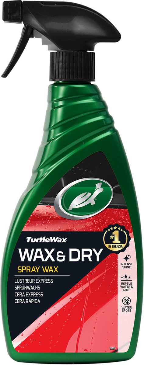 Cera tortuga línea verde cera seca - encerar mientras el auto se seca - ahorra tiempo - brinda protección con brillo profundo - 500ml