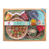 Pizza set di cibo