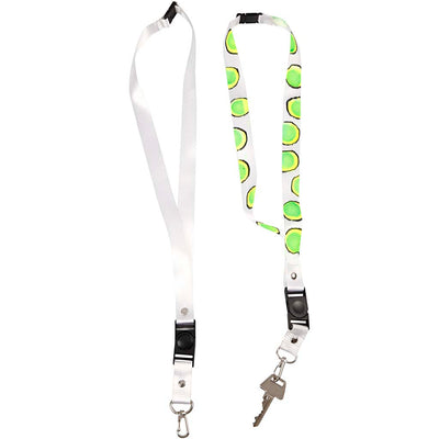Lanyard aziendale Creativ, l: 53 cm, l: 2 cm, bianco, 5 pezzi 1 scatola