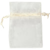 Creativ company bolsas de organza, medidas 7x10 cm, blanquecino, 10 piezas 1 caja