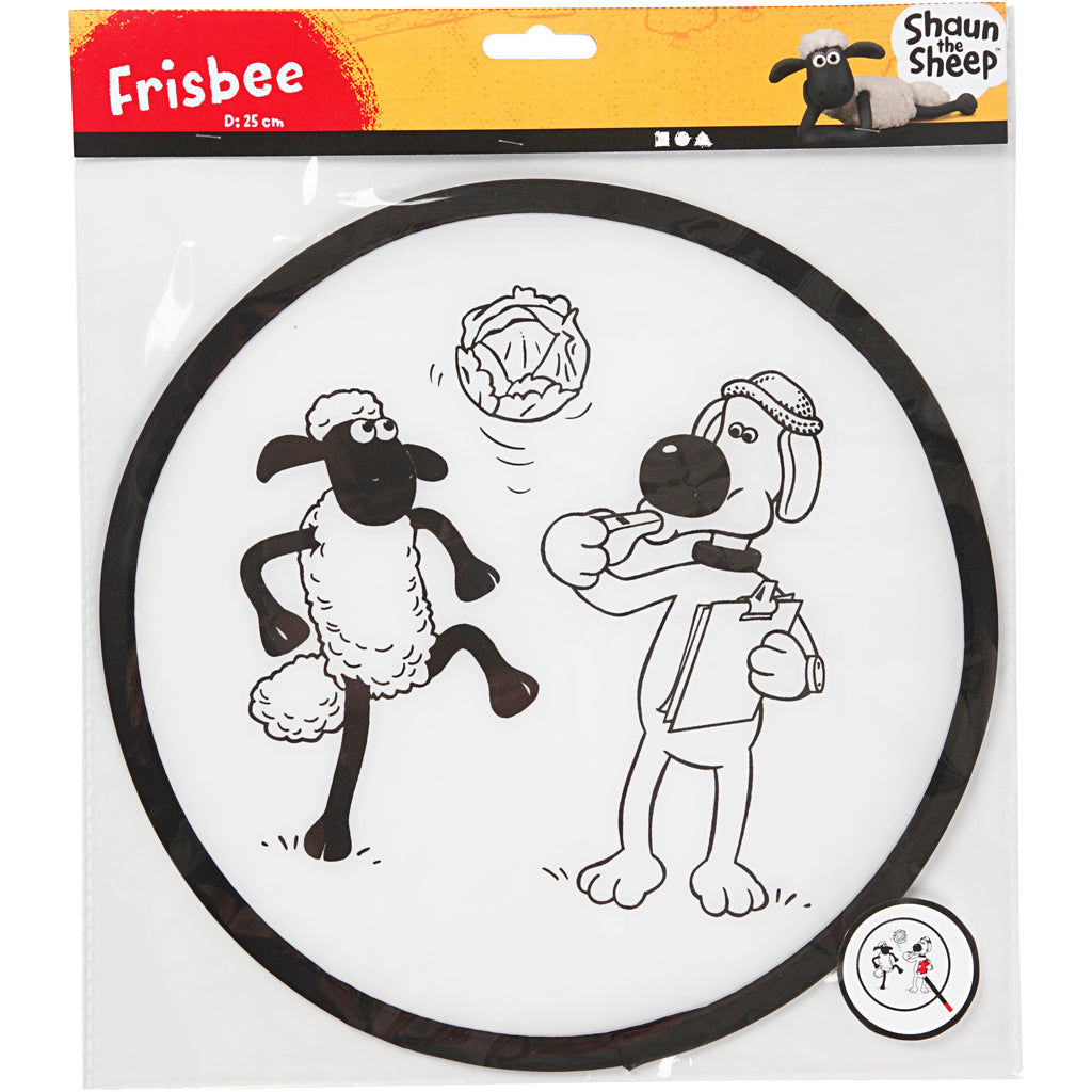 Shaun the sheep frisbee, d 25 cm, 1 piece