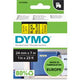 Cintas dymo d1 53718 poliéster 24mmx7m negro sobre amarillo brillante