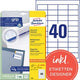 Etichette universali avery zweckform quickpeel bianche 1.000 pezzi