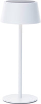 Brilliant picco - lampada da tavolo solare ricaricabile - da esterno - led 4w 3000k - 3 stepdim - ip44 - bianco